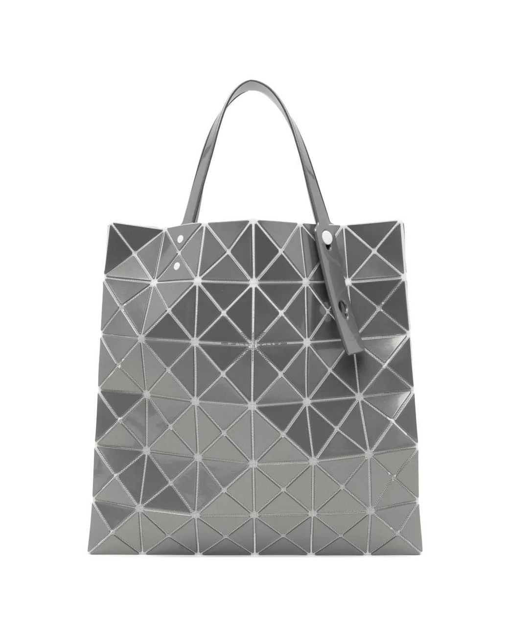 Issey Miyake Gray Sac Cabas Lucent À Design Métallisé
