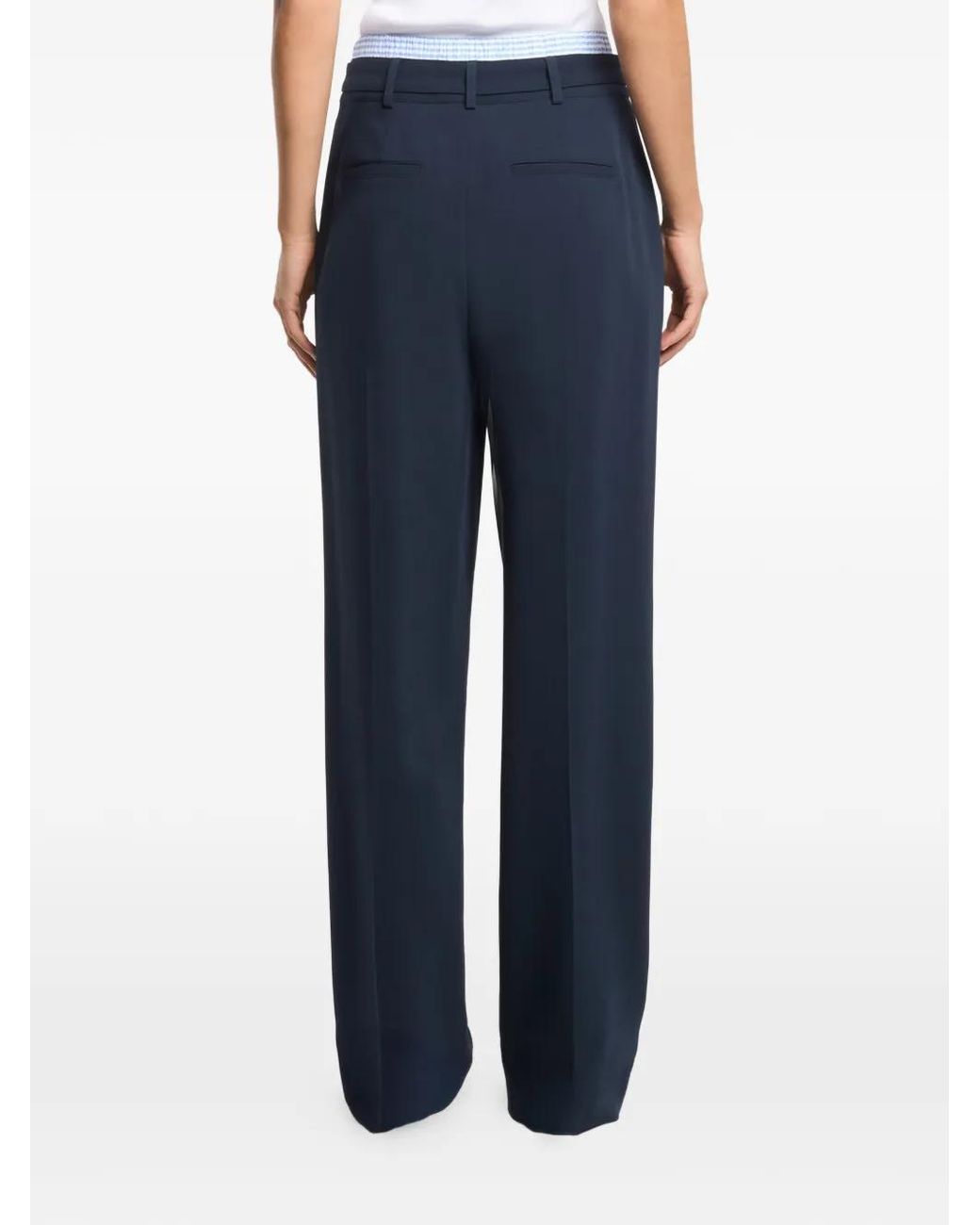 Cinq À Sept Blue Aron Straight Trousers