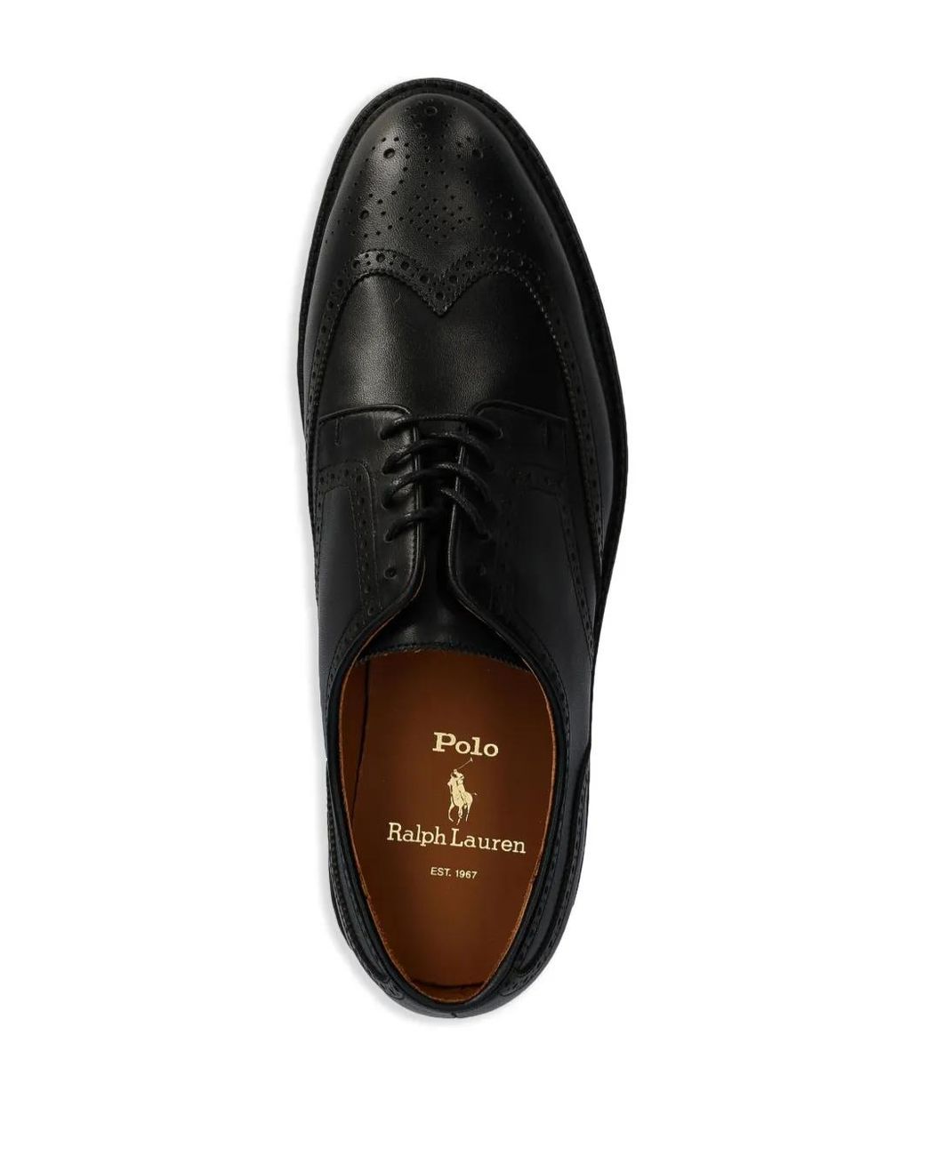 Polo Ralph Lauren Black Asher Derby Shoes for men