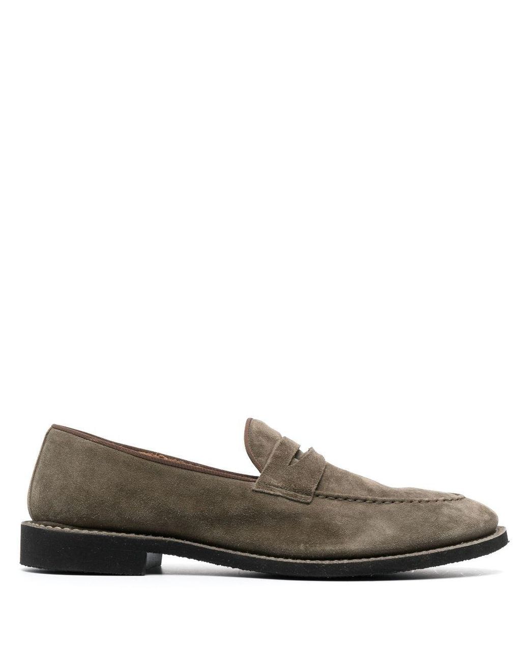 Alberto Fasciani Zen Slip-on Suede Loafers in Gray for Men | Lyst