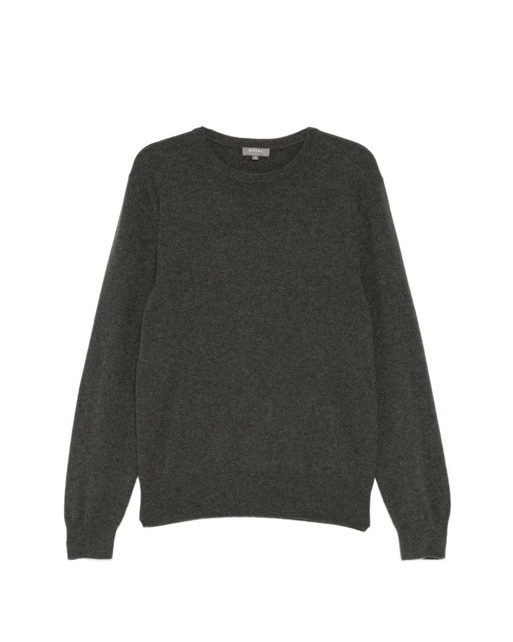 N.Peal Cashmere Gray Pull Oxford En Cachemire for men