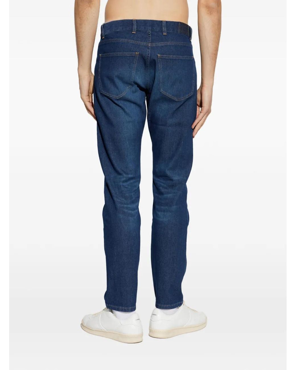 Vaqueros Con Efecto Degradado Eleventy de hombre de color Blue
