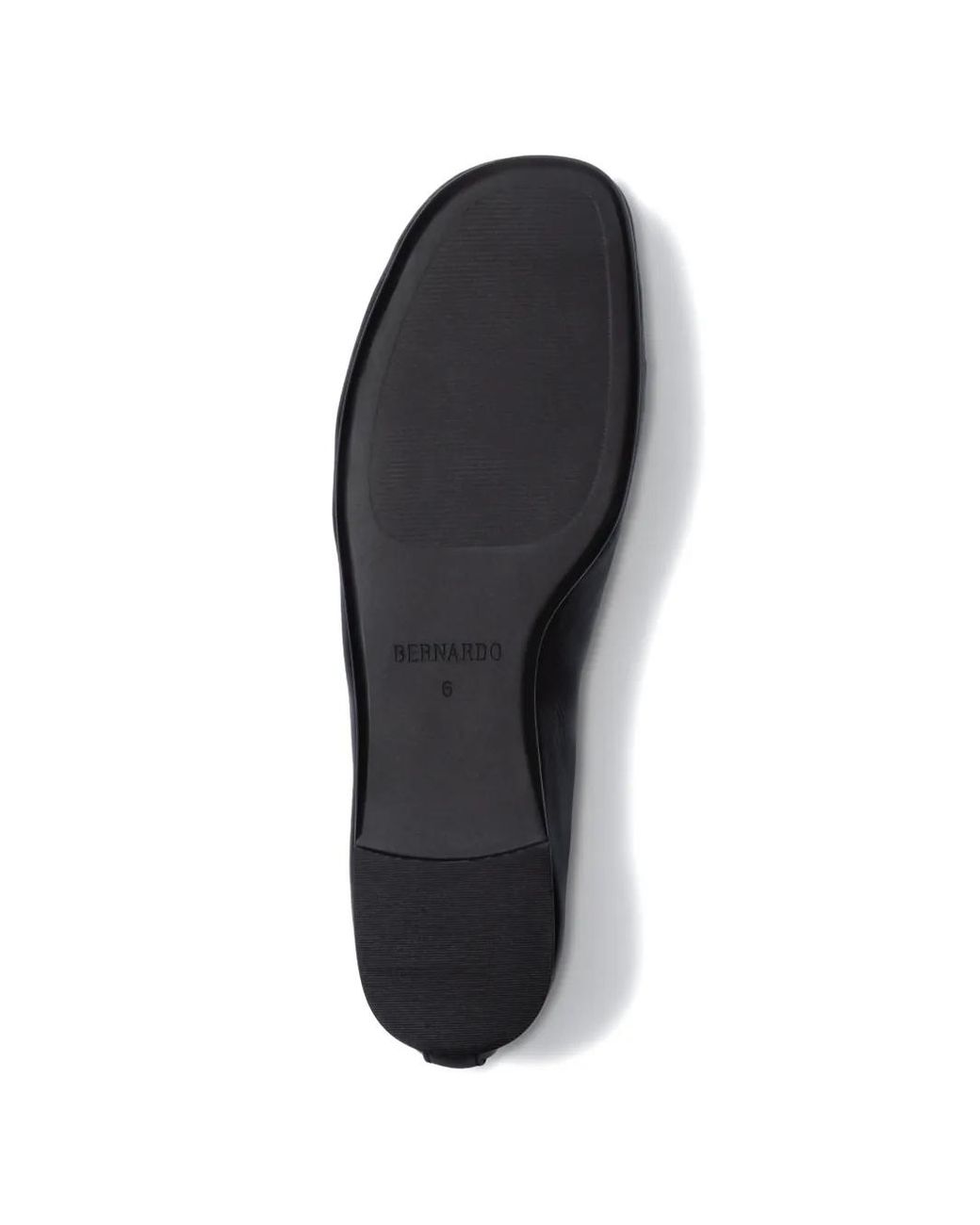 Bernardo Black Meredith Center-Seam Ballet Flats