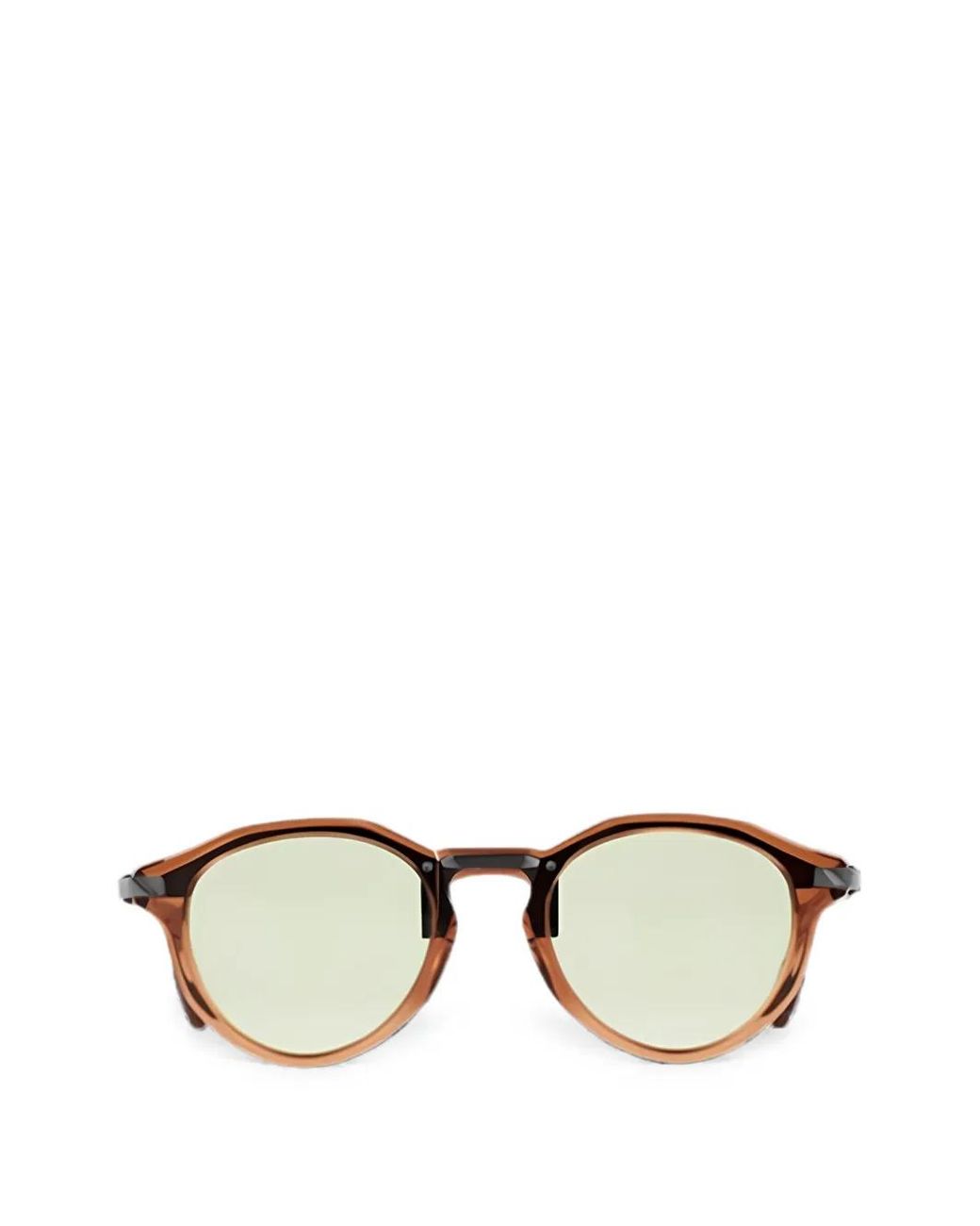 Movitra Metallic Round-Frame Sunglasses