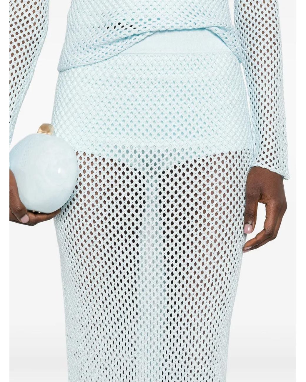 Jonathan Simkhai Midi-Rok Met Elastische Tailleband in het White