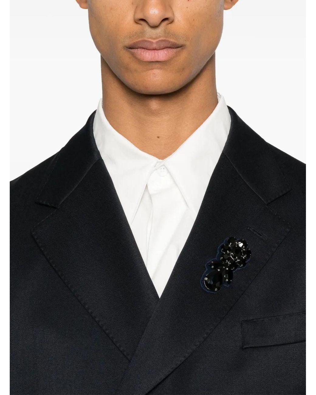 Simone Rocha Black Venetian Blazer for men