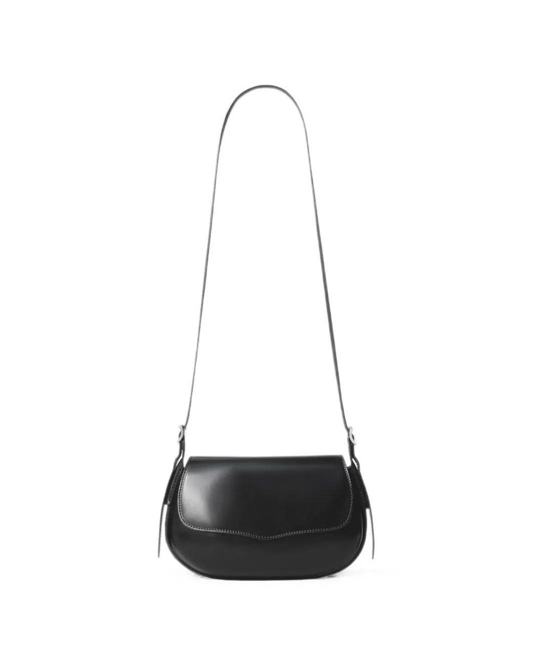 Lemaire White Belly Logo-Print Shoulder Bag