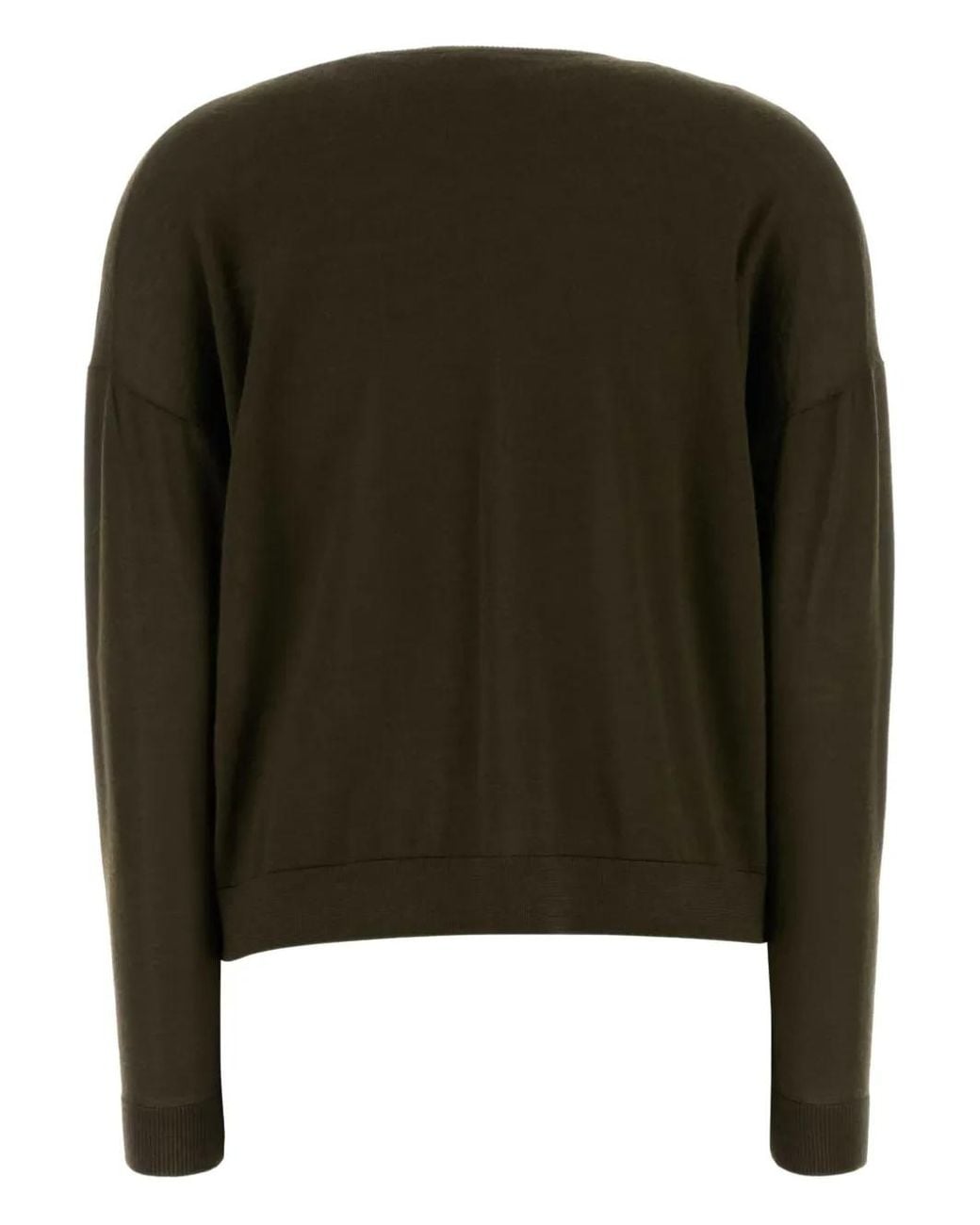 Co. Green V-Neck Cashmere Sweater