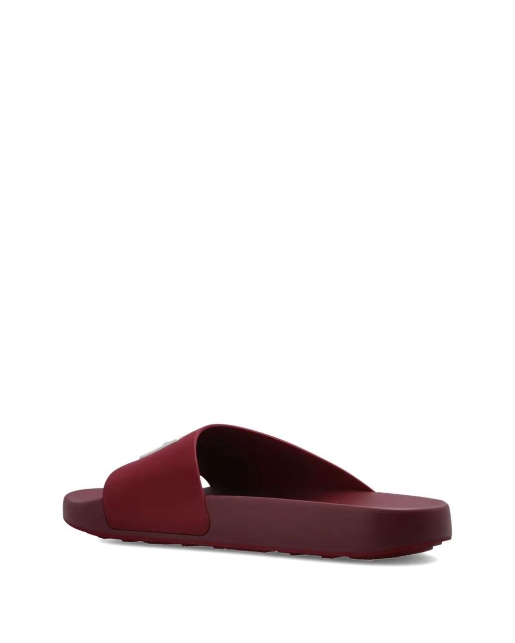 Givenchy Purple Pantoletten Mit Logo-Patch