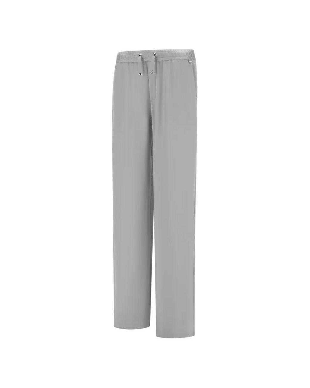 Herno Gray Resort Straight Trousers