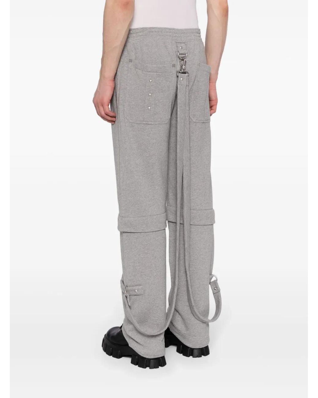 Givenchy Gray Straight Trousers for men