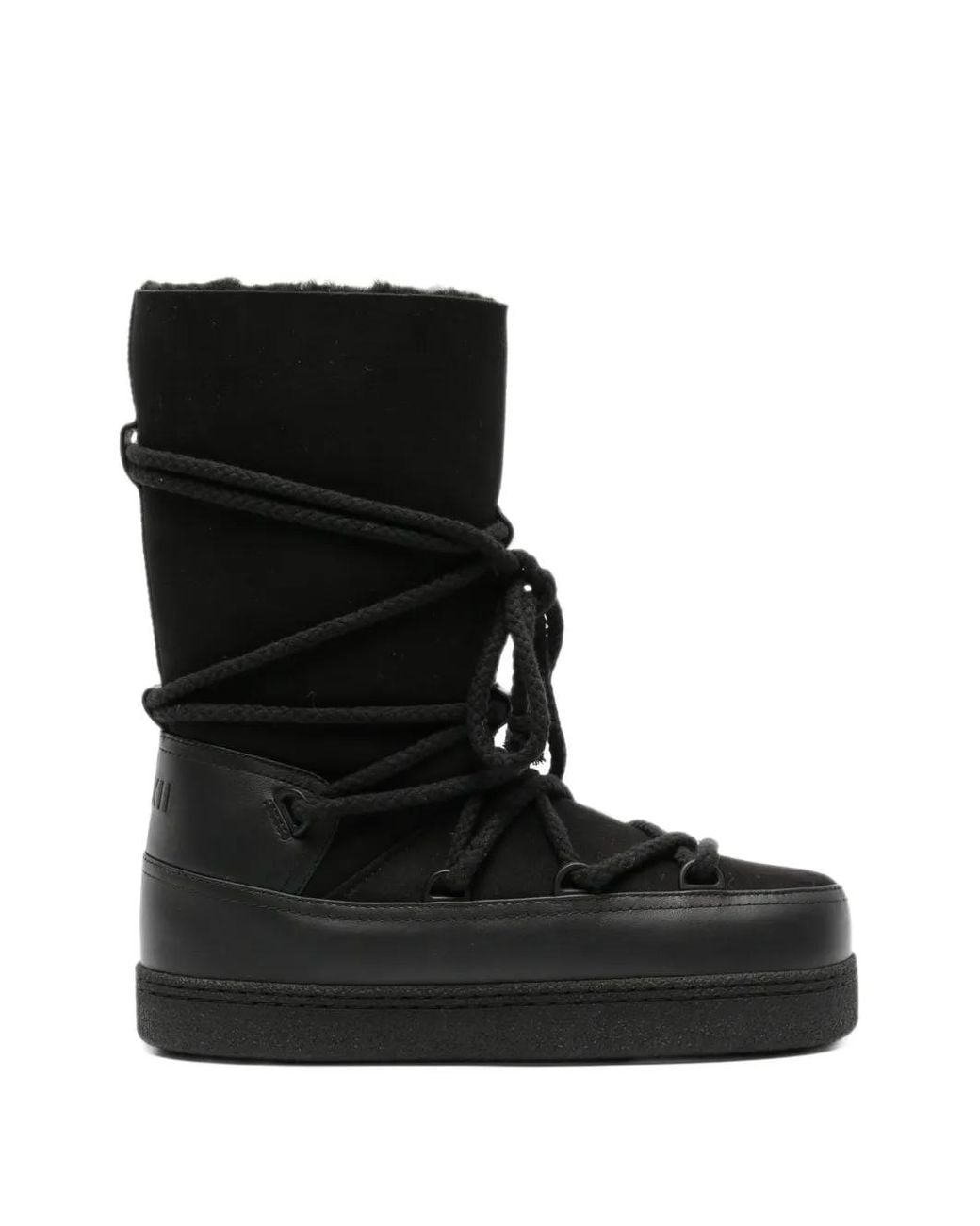 Inuikii Black Bottines Classic High À Lacets