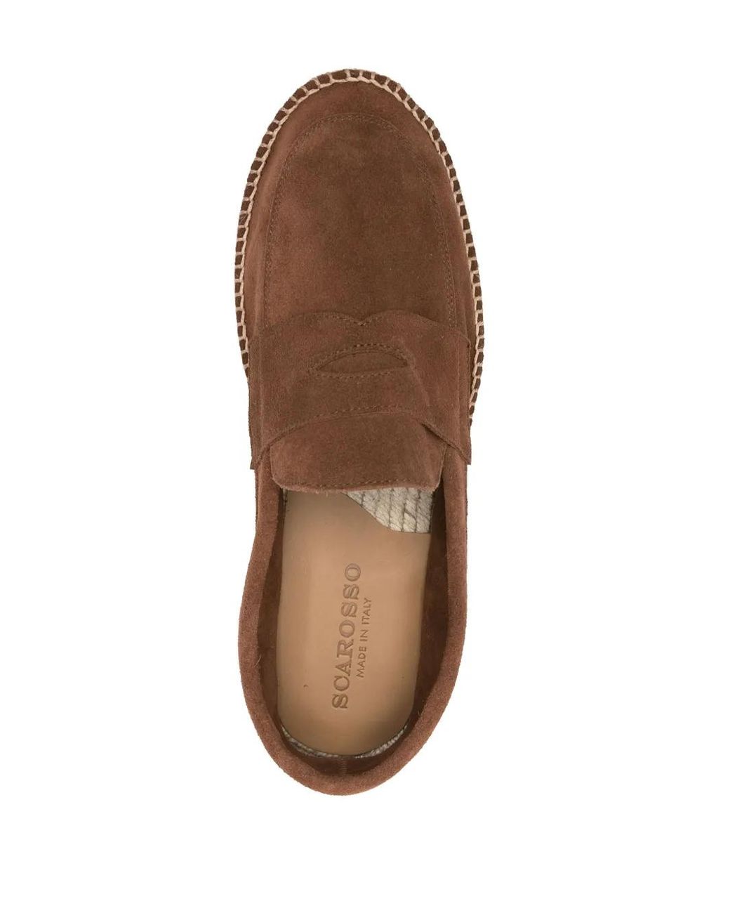 Scarosso Brown Diego Suede Espadrilles for men
