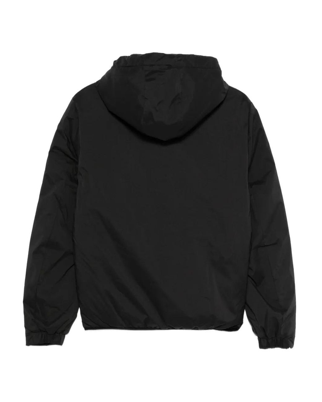 Ecoalf Black Hooded Zip-Front Jacket for men