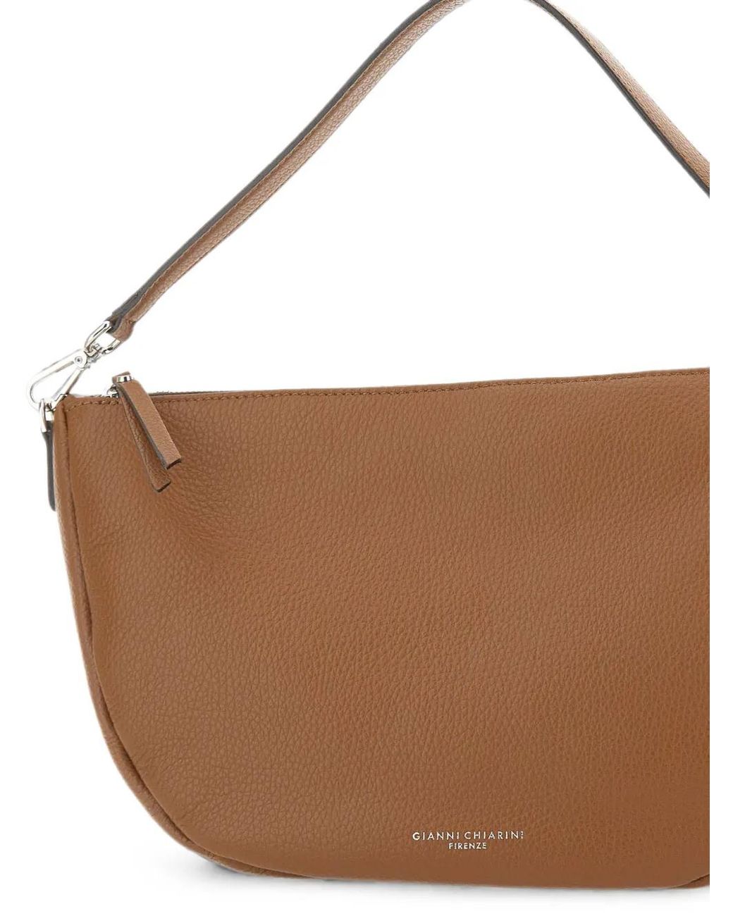 Gianni Chiarini Brown Cleo Grained-Leather Tote Bag