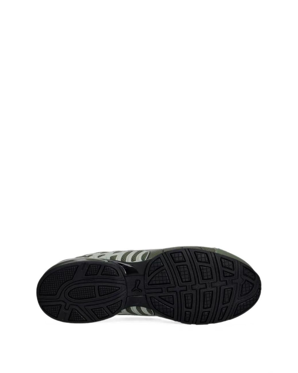 PUMA Green Mesh-Panelled Low-Top Sneakers for men