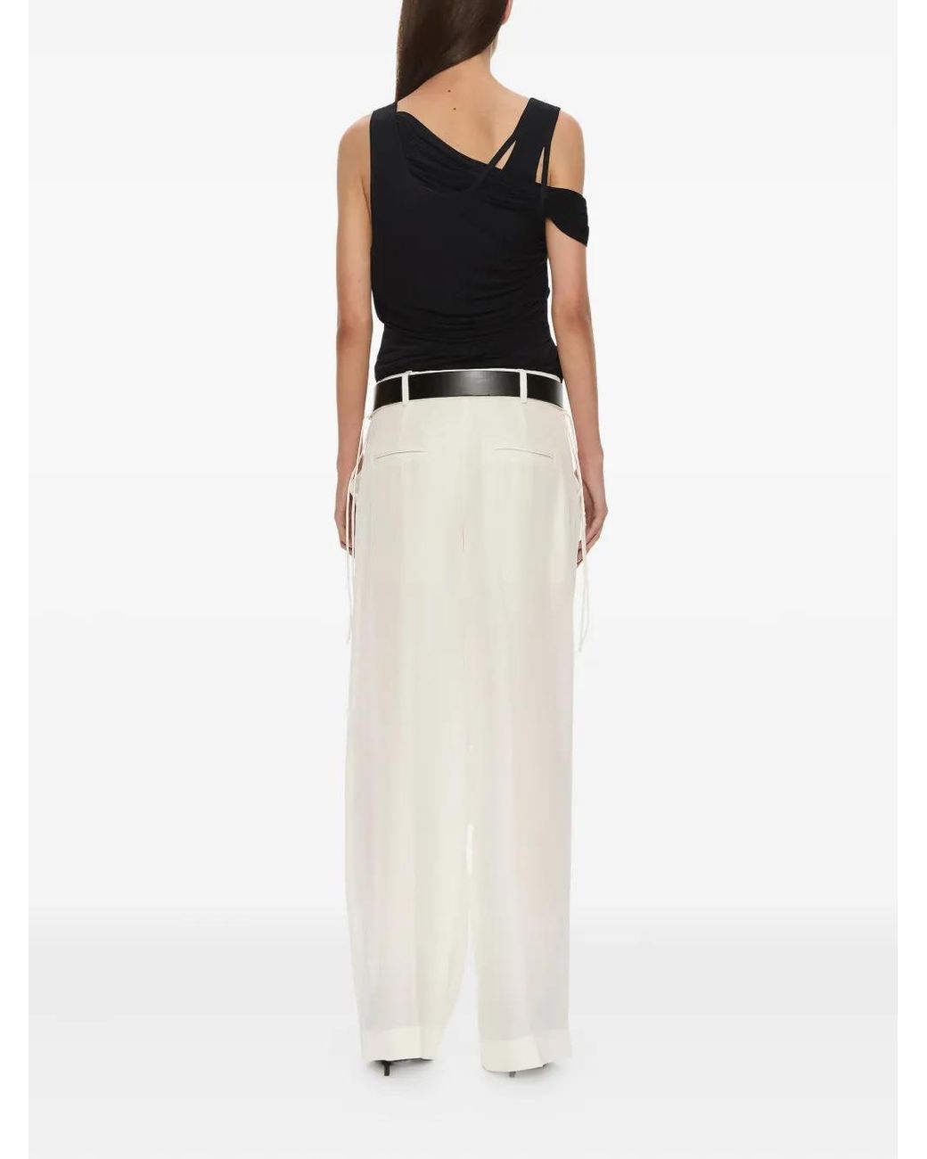 Christopher Esber White Marli Trousers