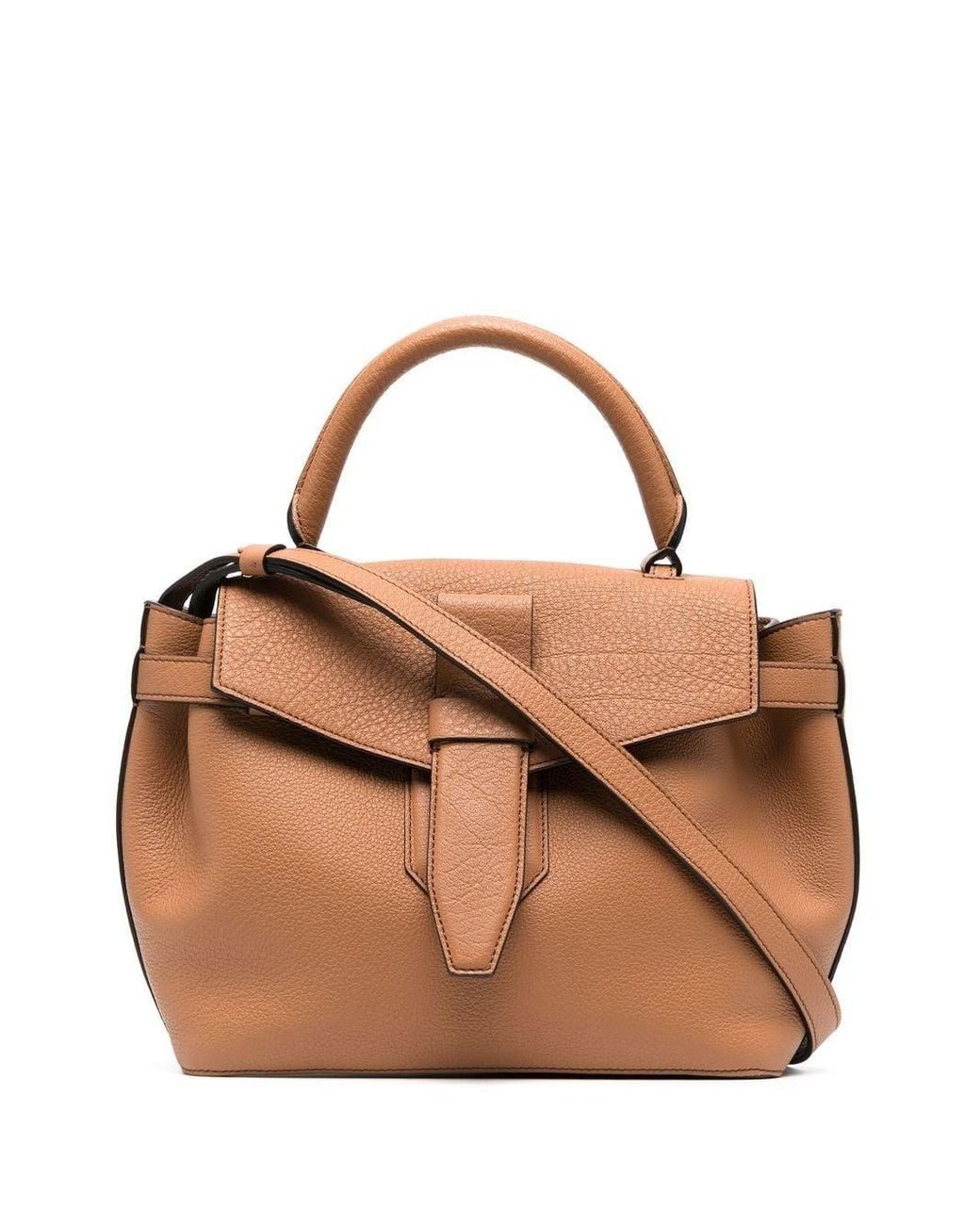 Lancel Charlie Leather Tote Bag in Brown | Lyst