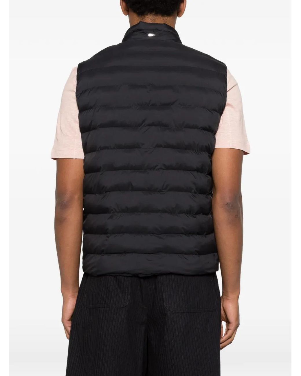 Herno Black Down Vest for men