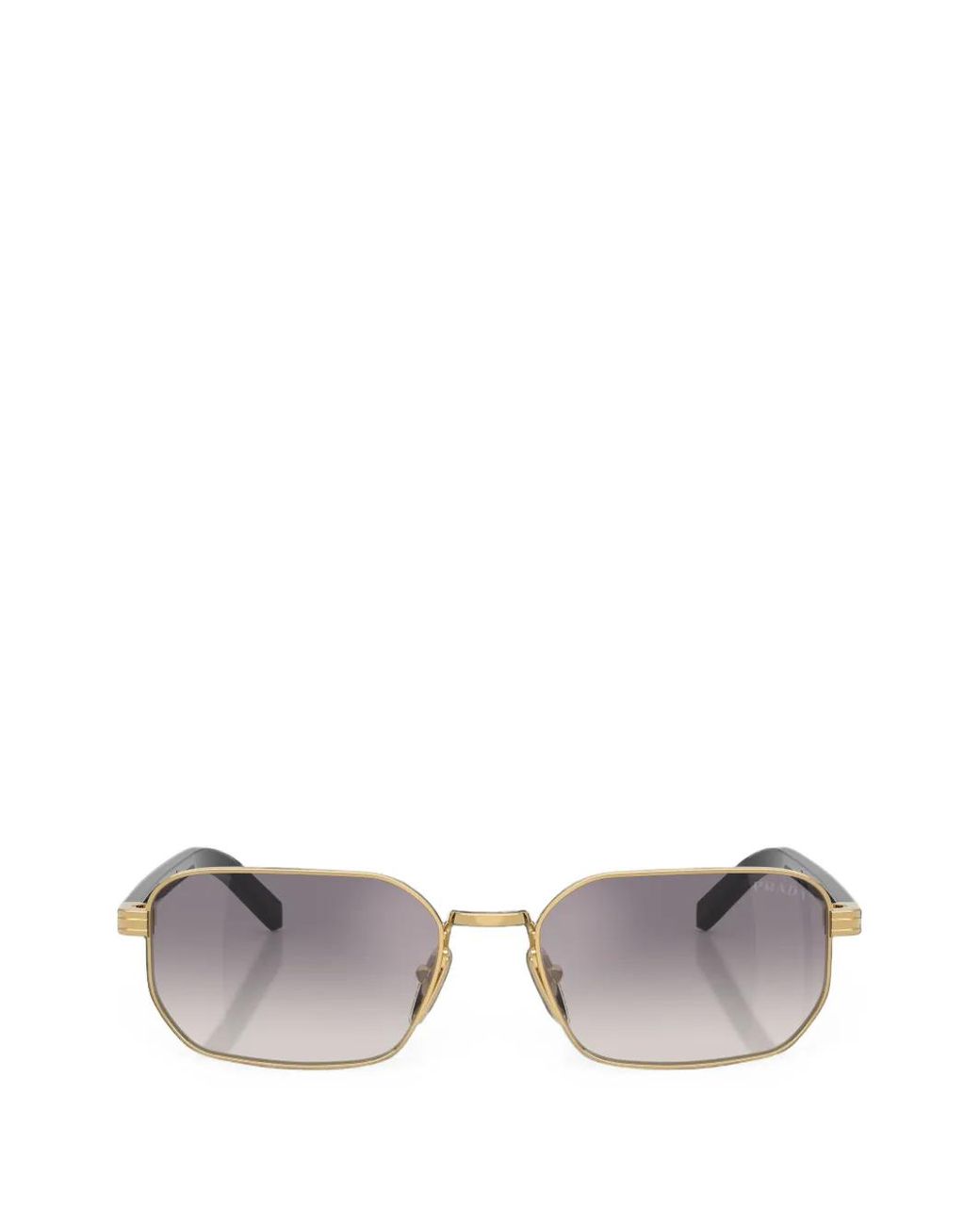 Prada Metallic Rectangle-Frame Sunglasses