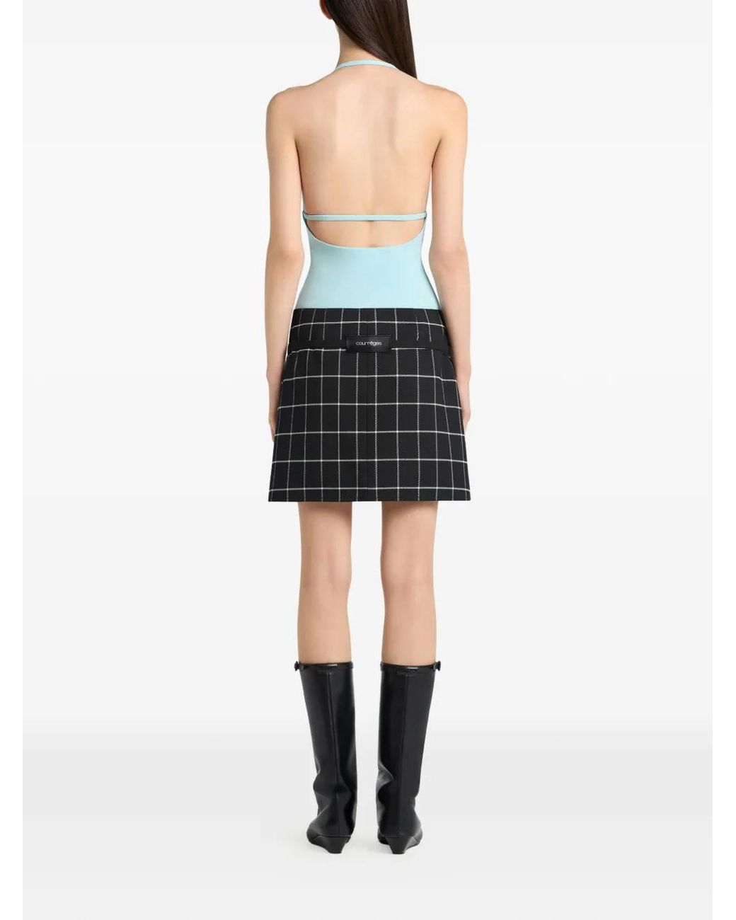Courreges Blue Halterneck Tank Top