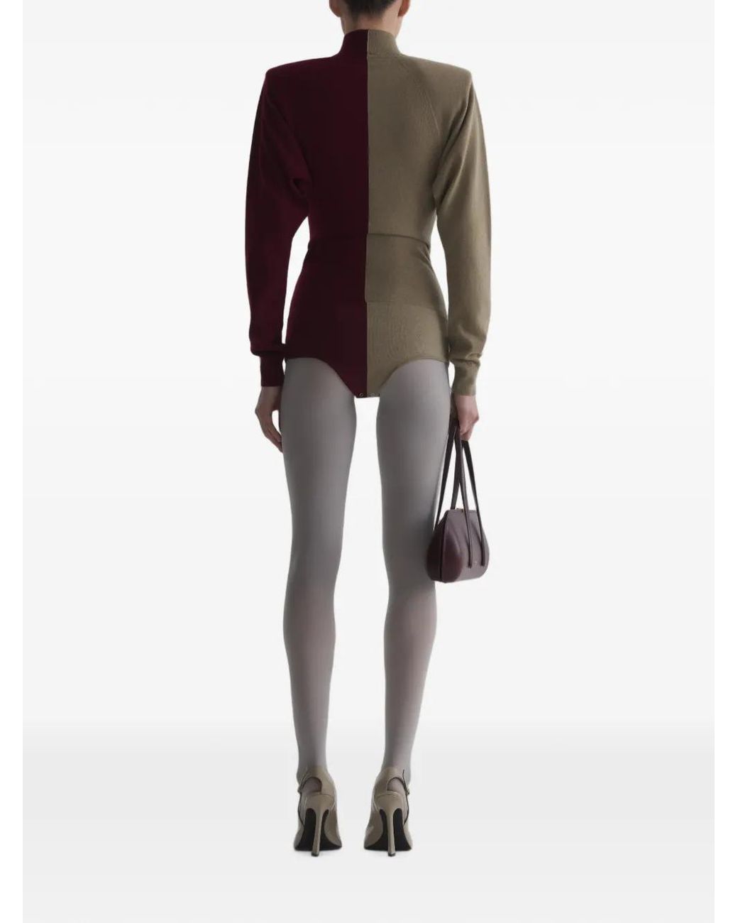 Mugler Purple Body Bicolore En Cachemire
