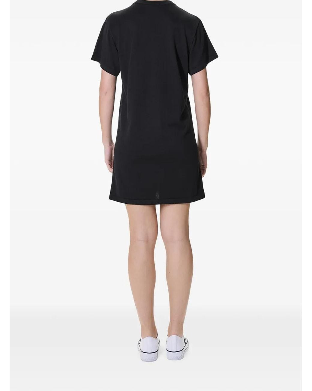 Moschino Black Goose-Print T-Shirt Mini Dress