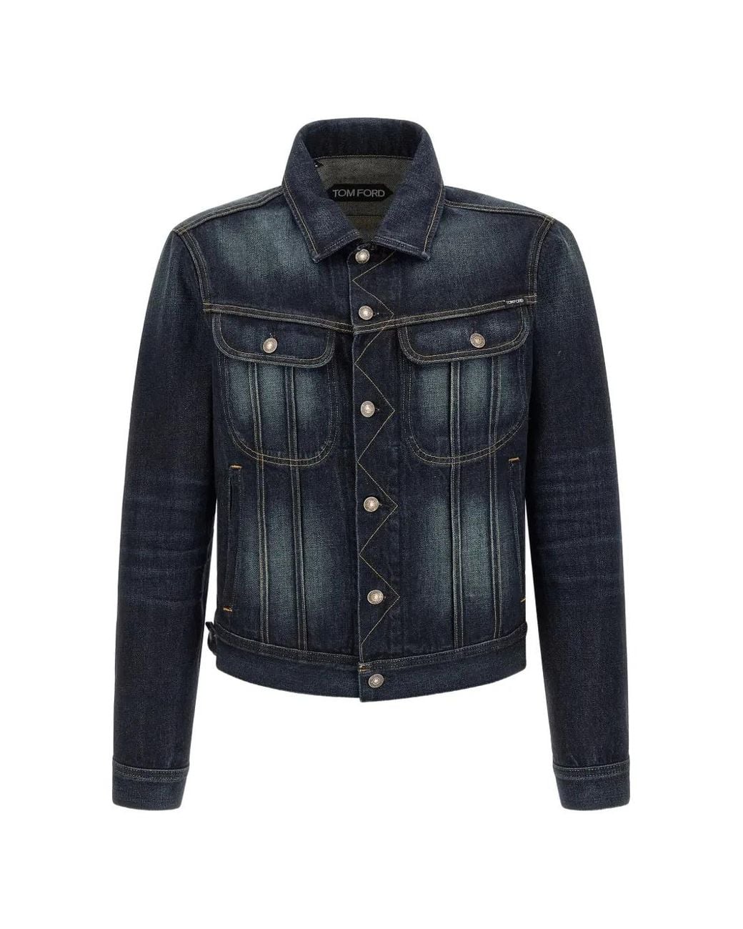 Tom Ford Blue Selvedge Denim Icon Jacket for men