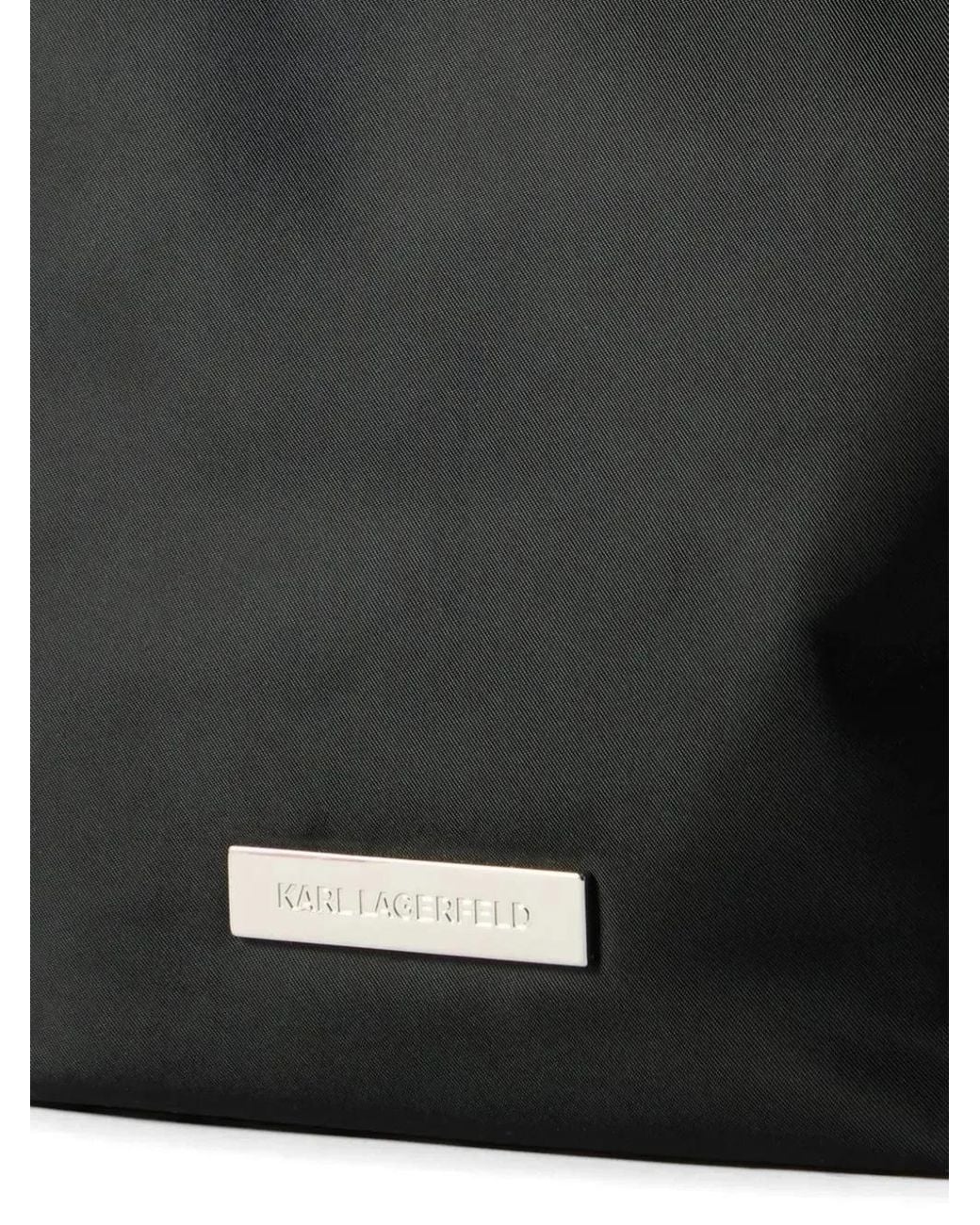 Karl Lagerfeld Black Ikon Outline Bucket Bag