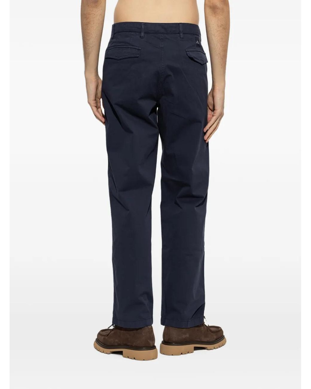 Paul Smith Blue Straight-Leg Trousers for men