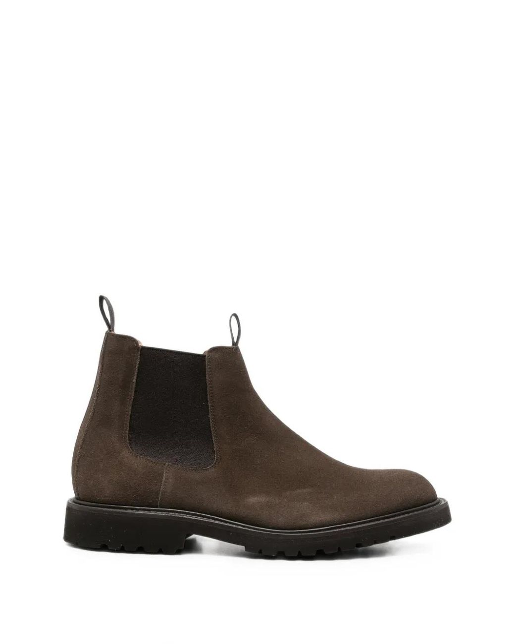 Tricker's Brown Suede Chelsea Boots for men