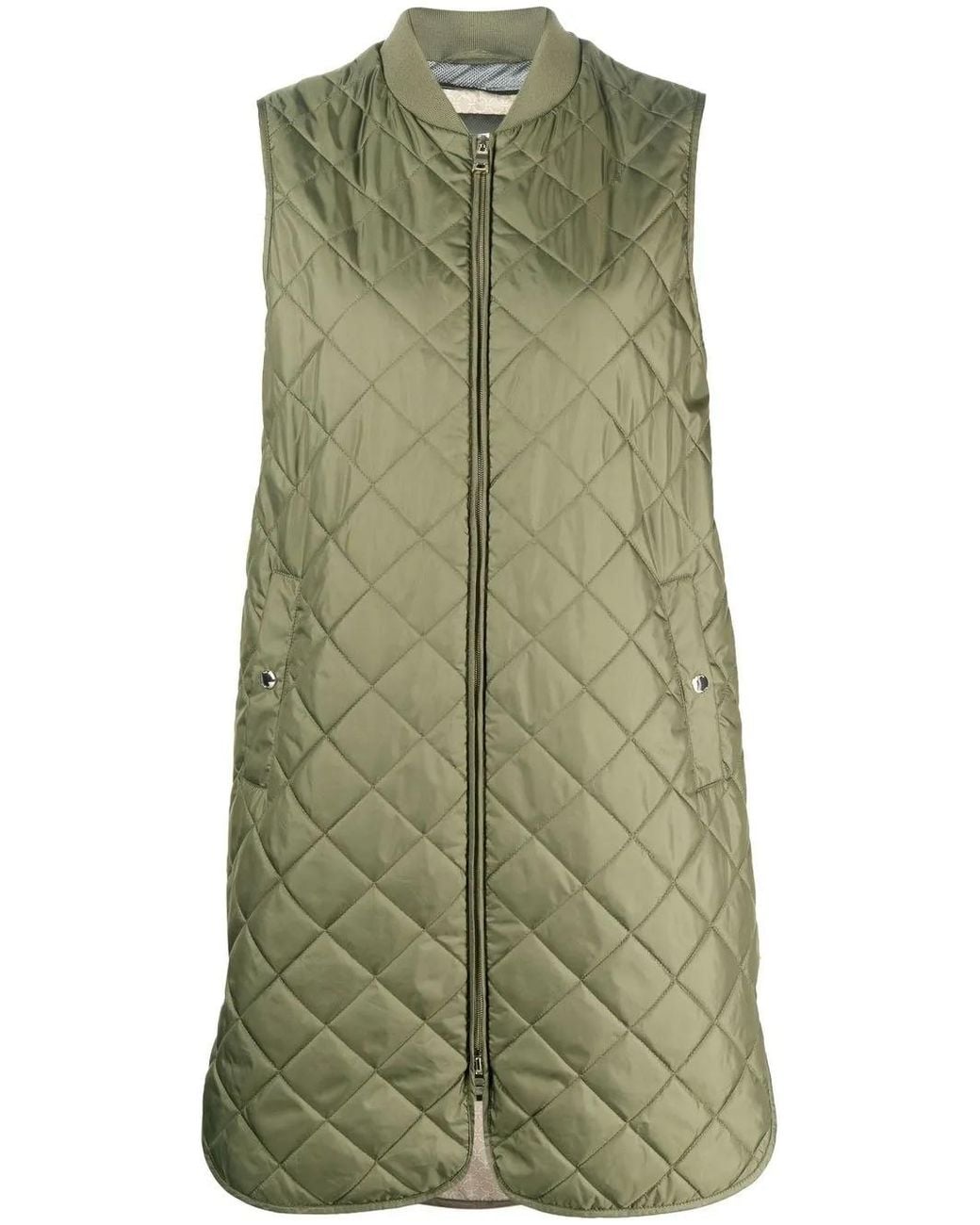 Geox Green Asheely Quilted Gilet