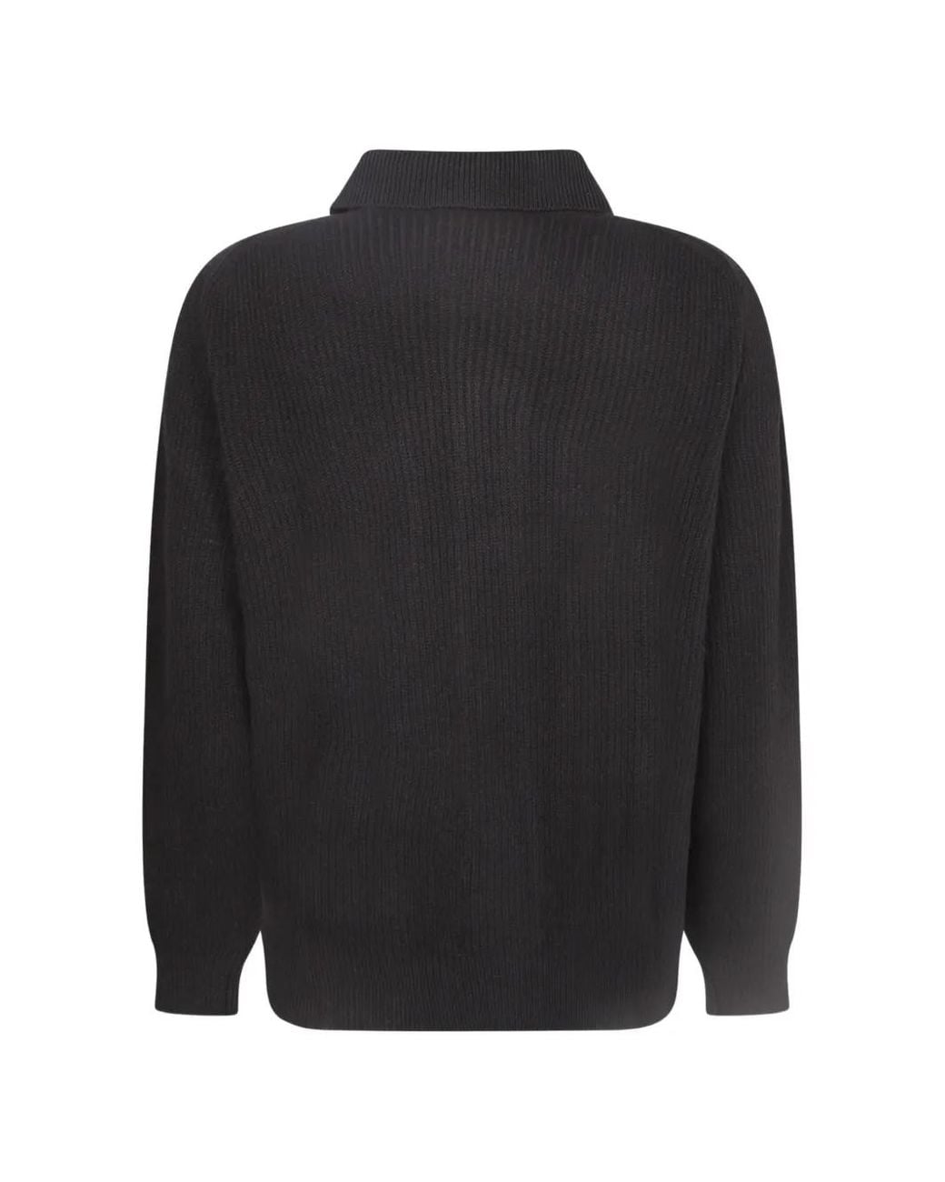 Lardini Black Pull Côtelé À Poche Plaquée for men