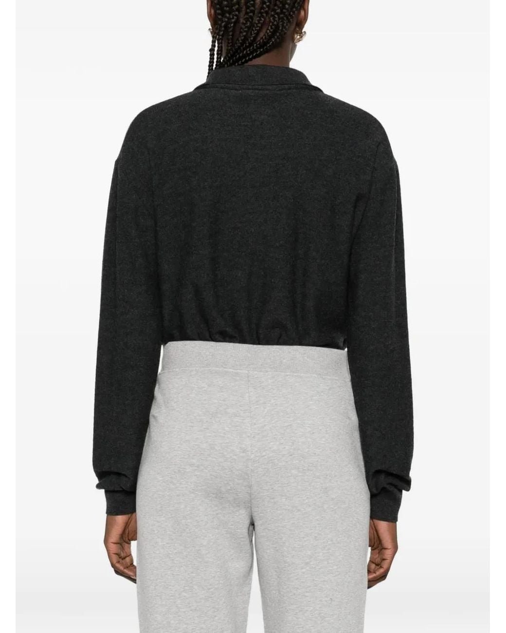 Max Mara Gray Tornado Embroidered-Logo Track Pants