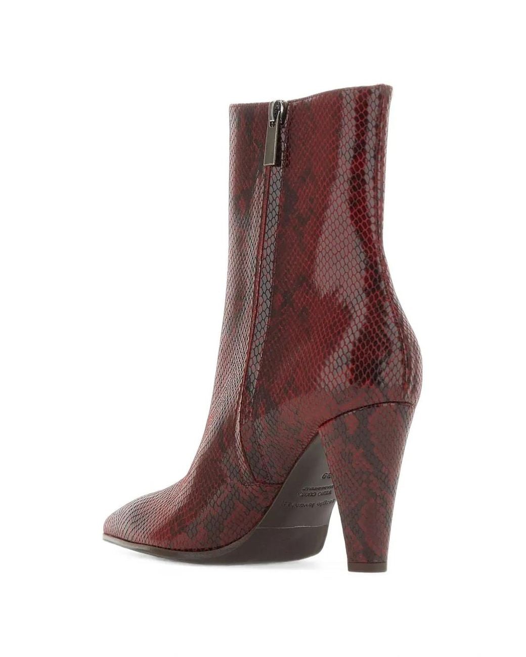 Bottines Delia67 À Imprimé Peau De Python Sergio Levantesi en coloris Purple