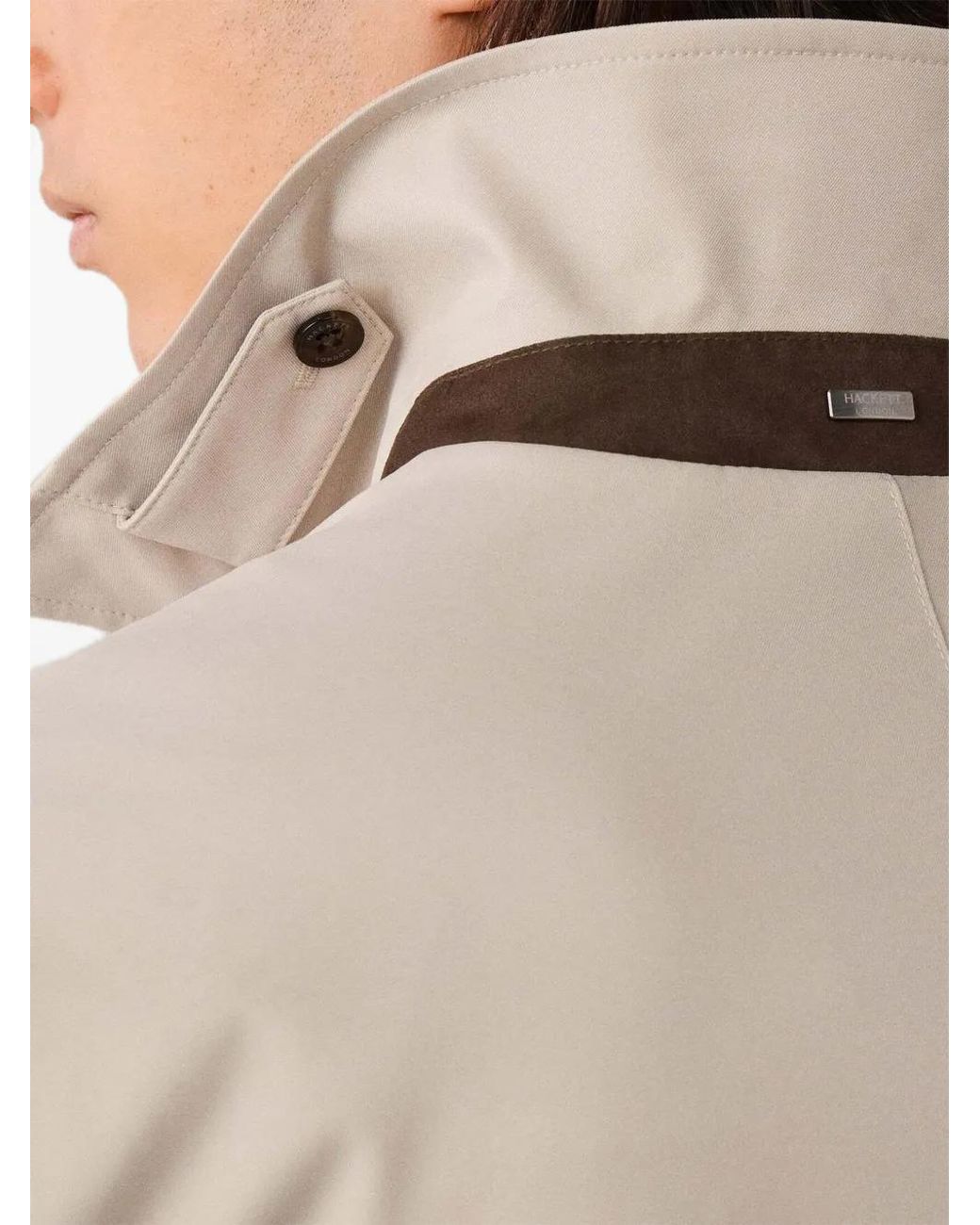 Hackett Sloane Mac Regenjas in het Natural voor heren