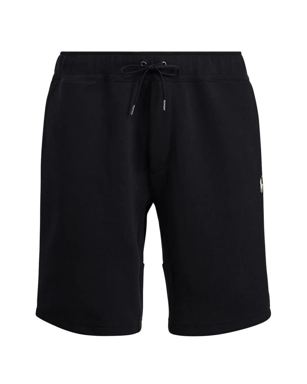 Polo Ralph Lauren Black Logo-Embroidered Drawstring Shorts for men