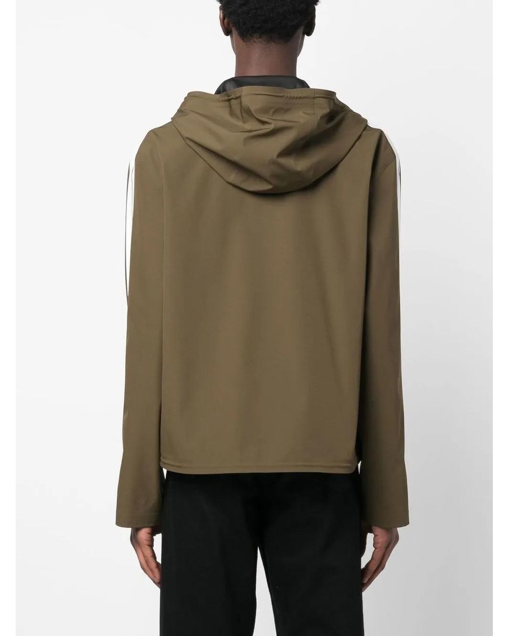 Palm Angels Green Jacket With Logo for men