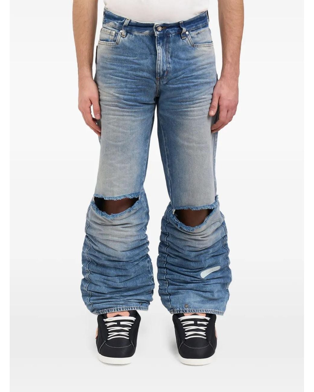 PDF Blue Rich Kid Distressed Jeans for men