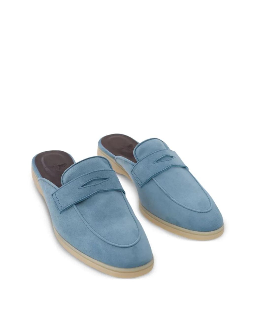 Bougeotte Blue Suede Mules