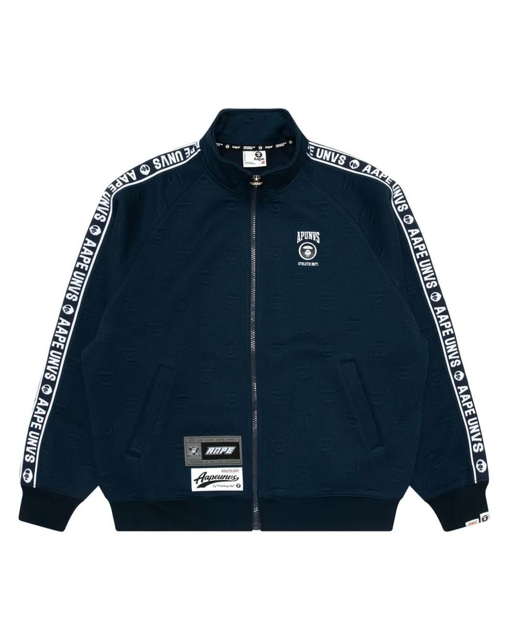 Aape By A Bathing Ape Blue Logo Zip-Up Sweatshirt for men