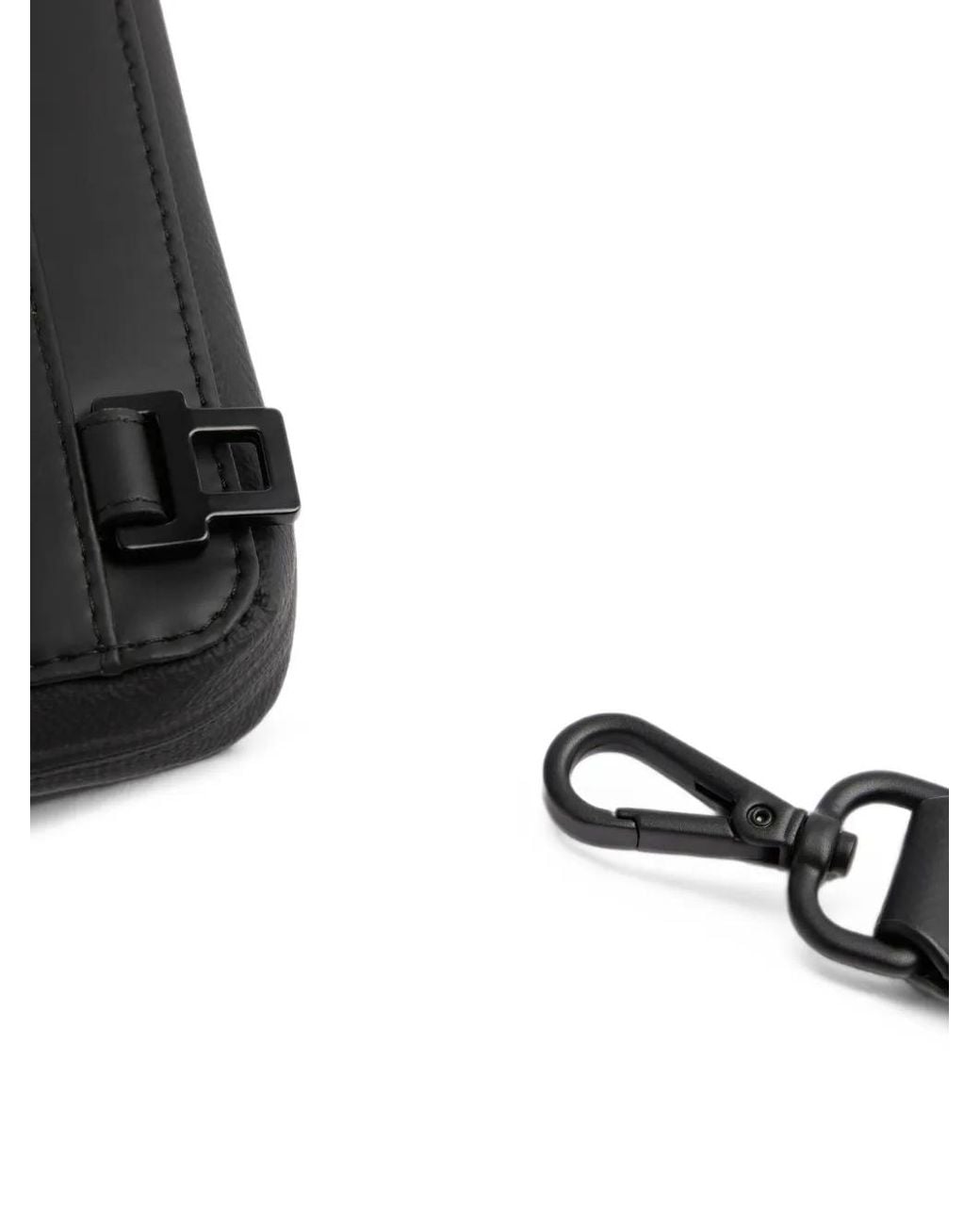 Piquadro Black Corner 2.0 Logo-Debossed Clutch Bag for men