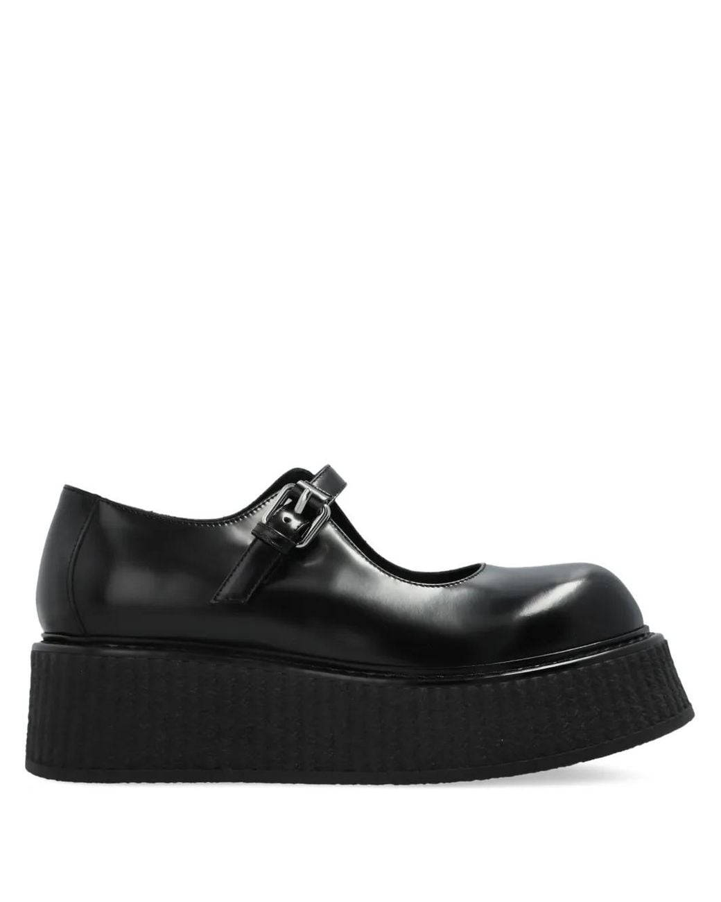 Moschino Black Leather Mary Jane