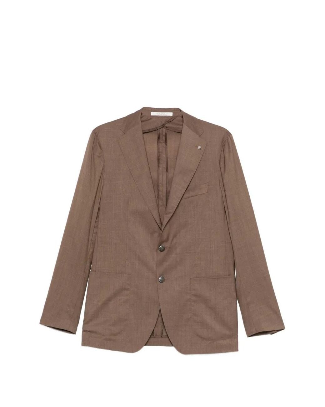 Tagliatore Brown Buttoned Single-Breasted Blazer for men