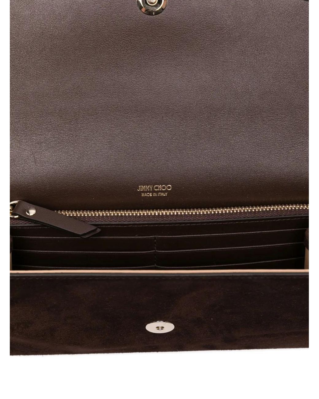 Jimmy Choo Brown Envelope Suede Clutch Bag