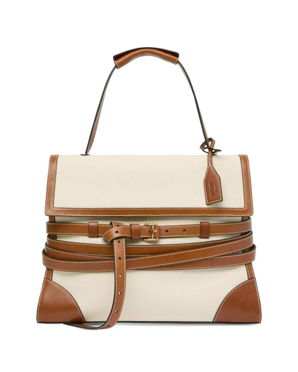 Moschino Natural Tie Me Handbag