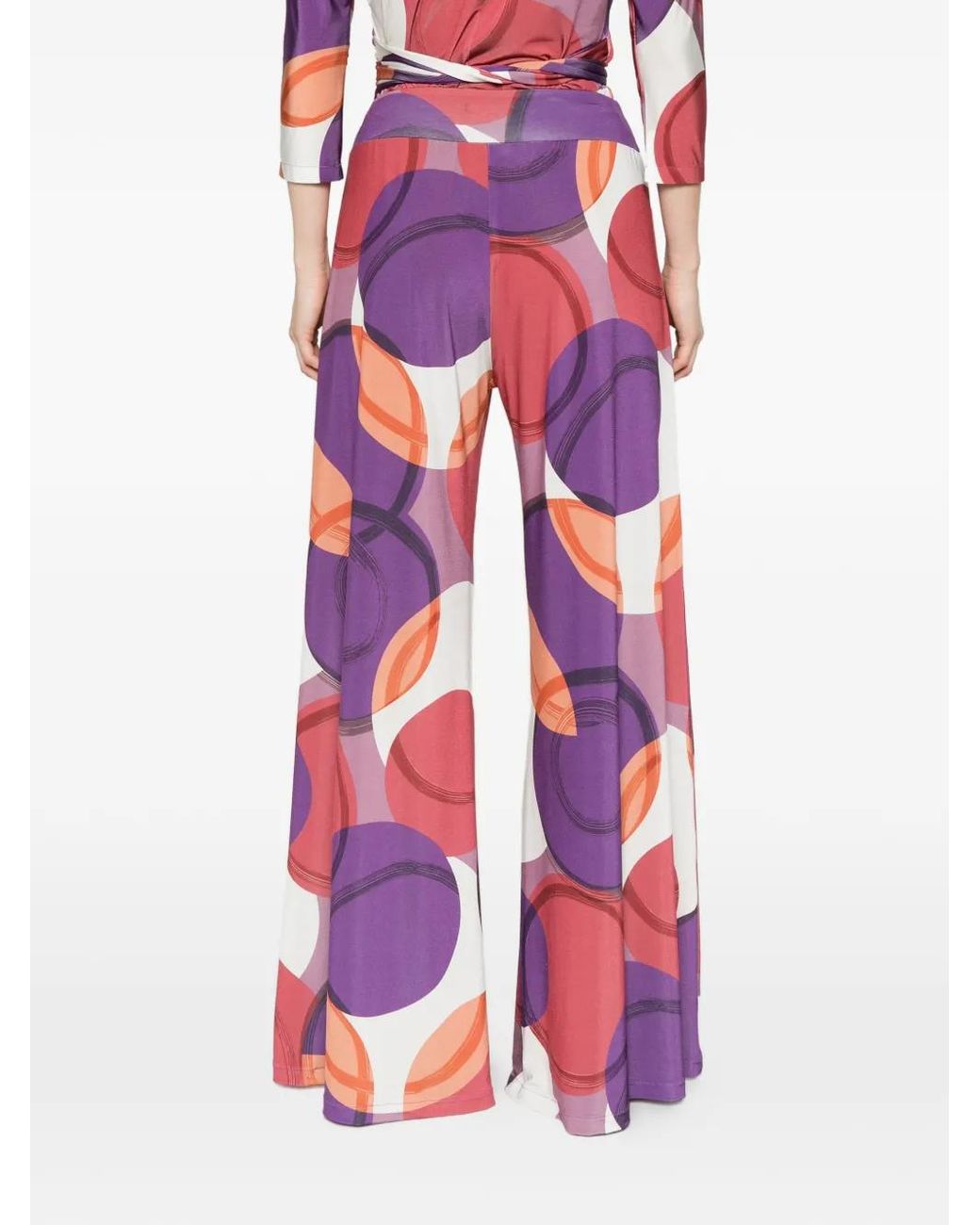LE_RJTANGE® Pink Elasticated-Waistband Palazzo Pants