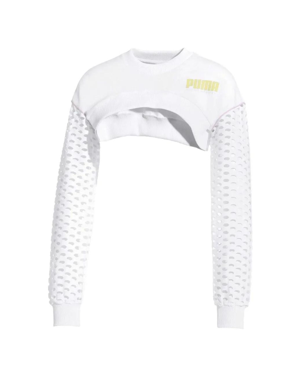 PUMA White X Sophia Webste Cropped Sweatshirt