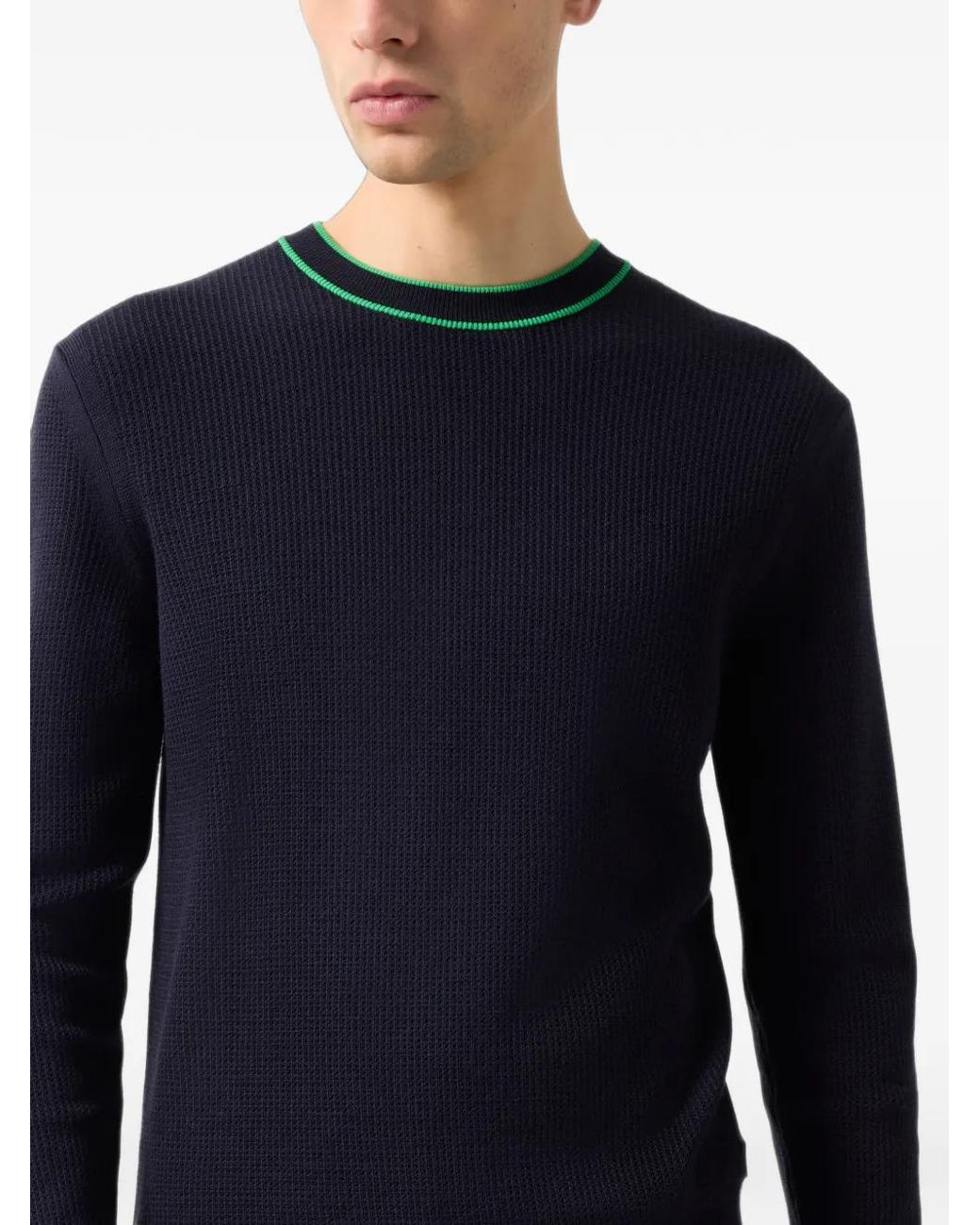 Bogner Blue Levin Stripe-Detail Sweater for men