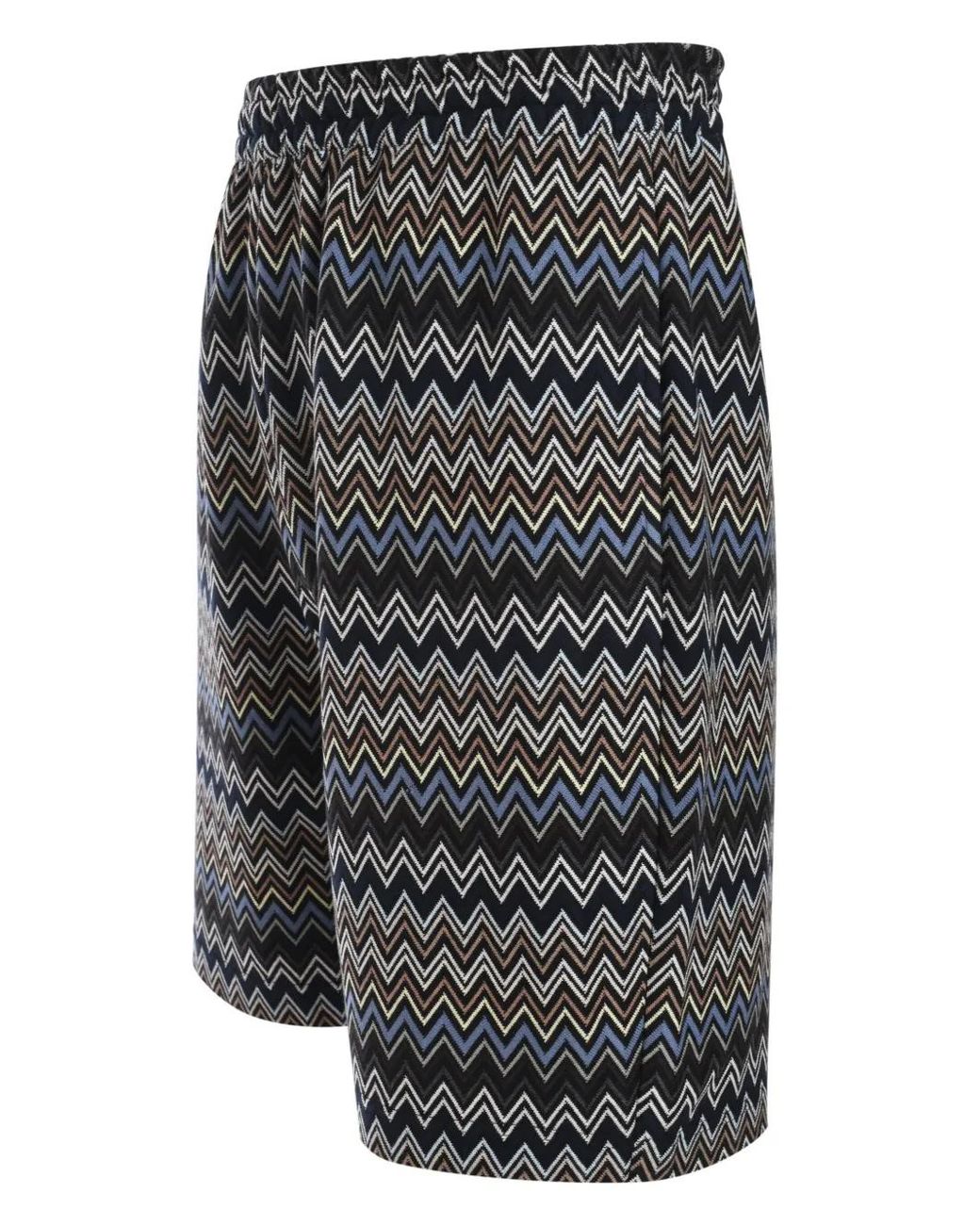 Missoni Gray Zigzag Shorts for men